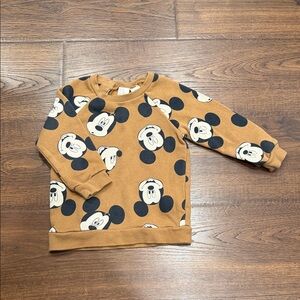 H&M BABY MICKEY MOUSE CREWNECK SWEATSHIRT